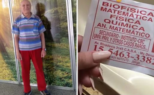 Jorge es jubilado y a sus 76 años da clases particulares para llegar a fin de mes