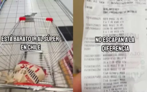 Es argentino, viajó Chile y quedó sorprendido por el precio de la comida en los supermercados