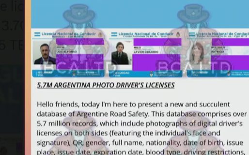 Robaron la base de datos de todas las licencias de conducir del país y las venden por Internet
