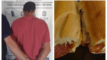 Le llevó un sándwich de salame relleno de cocaína a un amigo preso y terminó detenido