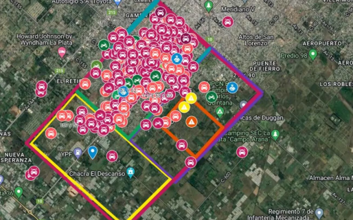 Harto de la inseguridad, un vecino creó un mapa del delito y ya lleva registrados más de 400 robos
