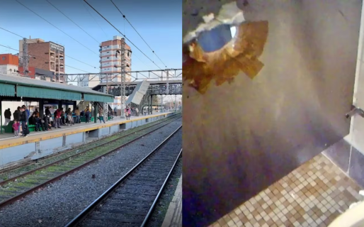 Un depravado hace agujeros en los baños públicos para mostrarles el pene a otros varones