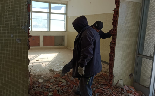 Tras los reiterados reclamos, Provincia inició la primera etapa de la obra del Biología Marina