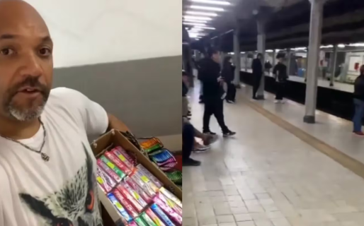 Un vendedor ambulante mostró cuánto gana por día vendiendo chicles en el subte y revolucionó TikTok