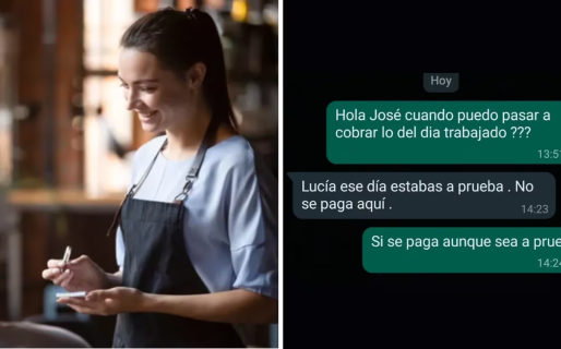 Una moza fue a una prueba de trabajo, pidió que le paguen el día y recibió una respuesta que indignó a todos