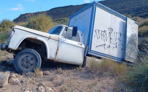 Se quedó sin frenos y cayó a un barranco