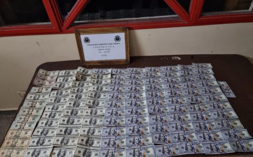 Circulaba con 10 mil dólares, se resistió en un control y lo detuvieron