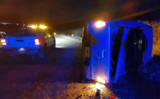 Se quedó dormido y volcó en el camino que une a Saavedra con Laprida