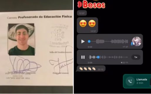 Se recibió de profesor, su papá no lo pudo ir a ver porque estaba enfermo pero le mandó un conmovedor audio