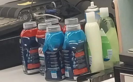 Quisieron llevarse productos de un supermercado y los descubrieron