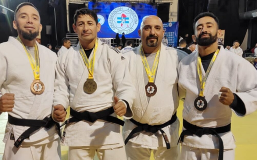 Comodorenses lograron grandes resultados en el Sudamericano de Judo de Veteranos