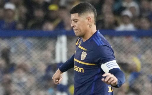 Marcos Rojo sufrió una lesión y es duda para el partido de Boca ante Sportivo Trinidense