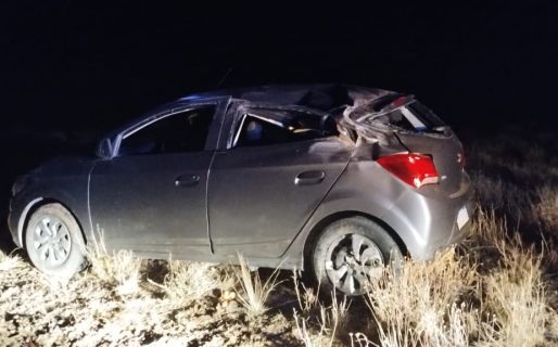 Se quedó dormido y volcó en Ruta N°3