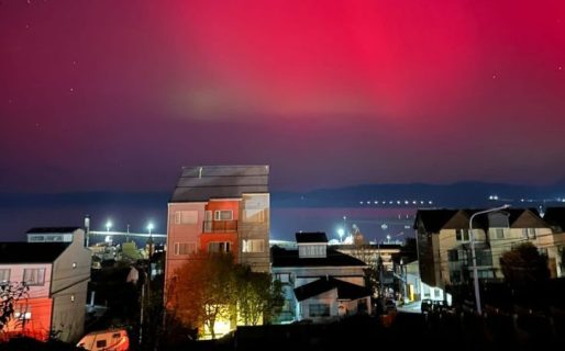 Tormenta solar provoca inéditas auroras australes en Ushuaia y la Antártida