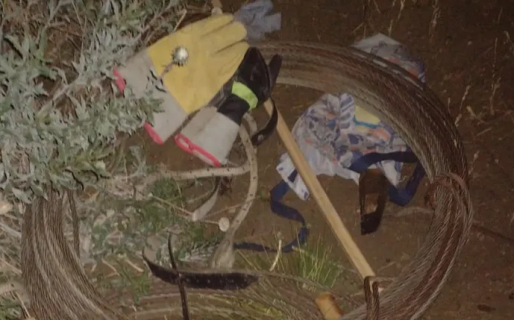 Detuvieron a dos delincuentes por robar cables en el camino alternativo a Laprida