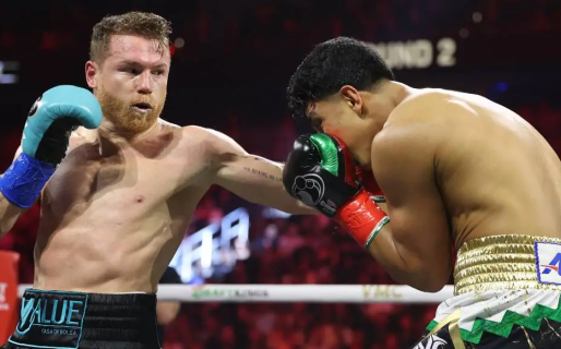 El gesto de Canelo Álvarez tras una combinación de golpes ante Munguía en el último round que da que hablar en el boxeo