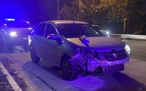 Manejaba borracho y chocó contra un guardarraíl en Km 4