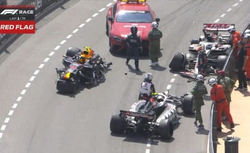 El impactante accidente de Checo Pérez en la primera vuelta del GP de Mónaco de Fórmula 1