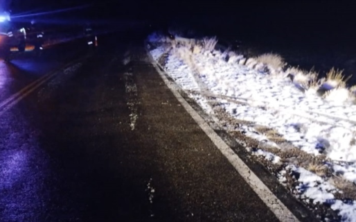 Una mujer murió tras un accidente por el hielo en la ruta