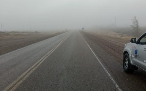 Ruta N3 entre Garayalde y Comodoro: Precaución por calzada húmeda y visibilidad reducida