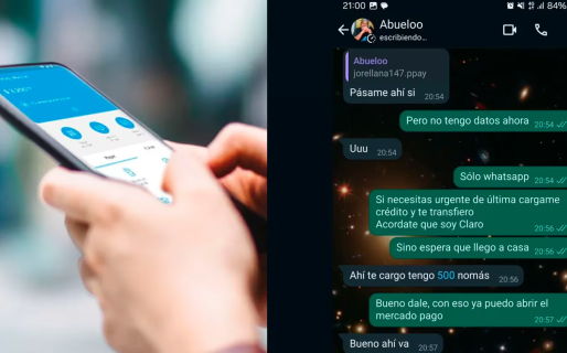 Lo intentaron estafar desde el WhatsApp de su abuelo y él les terminó sacando plata a ellos: “Final feliz”