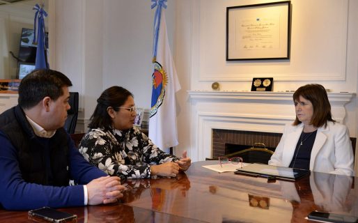 Noelia Alderete fue recibida por Patricia Bullrich