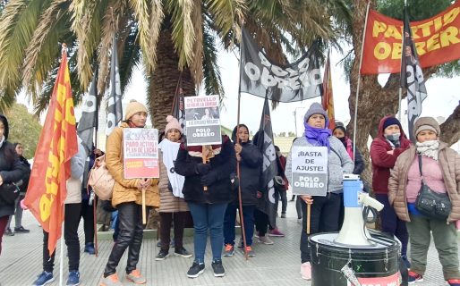 El Polo Obrero protesta: “Basta de hambre, queremos que se entreguen los alimentos”