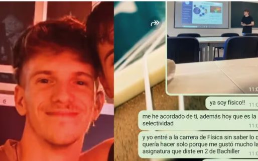 El viral mensaje de WhatsApp de un profesor de física a un exalumno cuando se enteró que se recibió