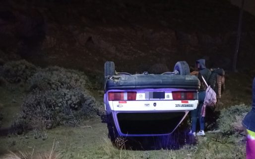 Vuelco sin lesionados