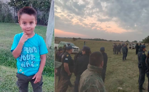 Desesperada búsqueda de Loan: tiene cinco años y desapareció cuando jugaba en un campo de Corrientes