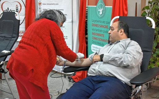 Realizaron una exitosa jornada solidaria de donación de sangre