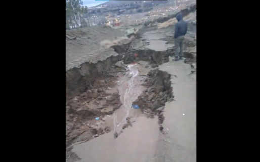 Vecinos del Cordón Forestal preocupados por calles intransitables tras el temporal