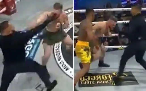 Perdió por nocaut, quedó aturdido y atacó a golpes al árbitro