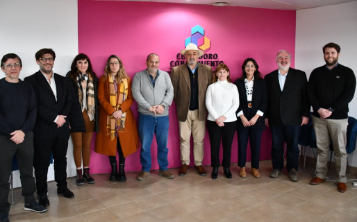 Jóvenes líderes que participan de una formación del Consejo Federal de Inversiones se reunieron con Macharashvili