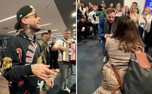 Ulises Bueno sufrió una demora en su vuelo y tomó una inesperada decisión en el aeropuerto