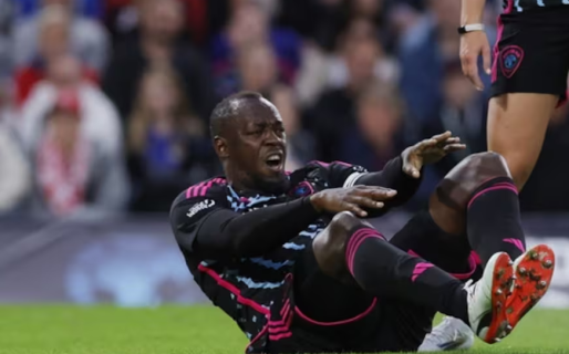 Usain Bolt se rompió el tendón de Aquiles derecho durante un partido de fútbol a beneficio