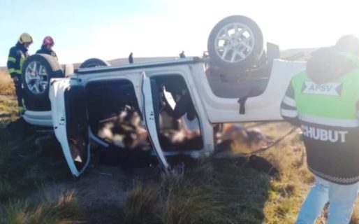 Tres comodorenses resultaron lesionados en un vuelco en RN3