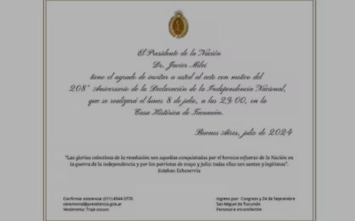 Así es la invitación que Javier Milei envió a los gobernadores y expresidentes para el “pacto de julio”