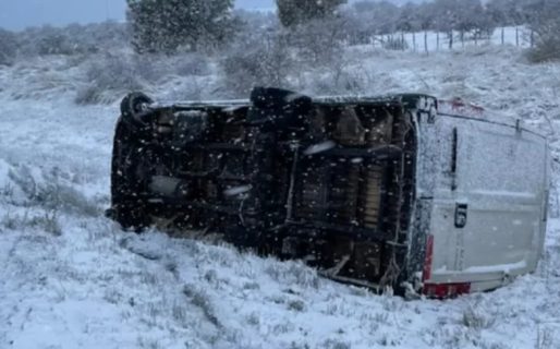 Choque y vuelco en la Ruta Nacional 259