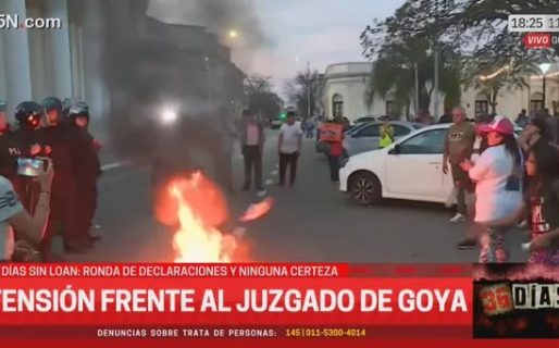 Caso Loan: bronca de manifestantes frente al Juzgado de Goya mientras declara Walter Maciel