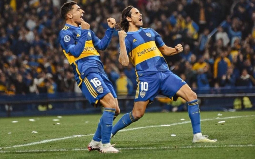 Boca ganó con gol de Cavani y avanzó a los octavos