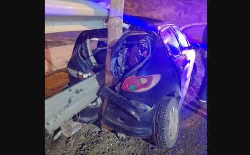 Colisión vehicular en Ruta Nacional N° 3 sin Heridos