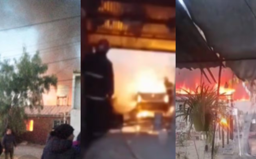 Un mecánico intentó prender fuego la casa de su vecina y terminó incendiando los autos que tenía en su taller