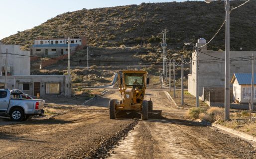 Realizaron tareas de mantenimiento vial en el loteo Feijó