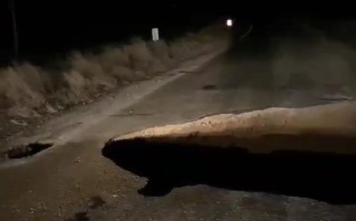 La Ruta 26 quedó partida a la mitad y cortaron la circulación para todo tipo de vehículos