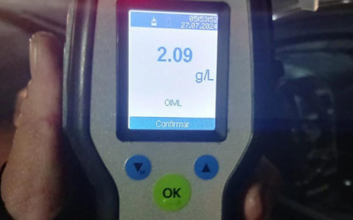 Se detectaron cuatro conductores alcoholizados en un control de tránsito