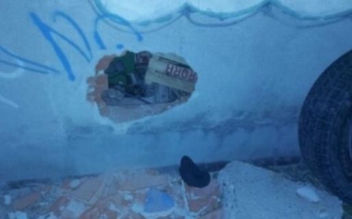 Hicieron un boquete en un comercio y salieron a los tiros