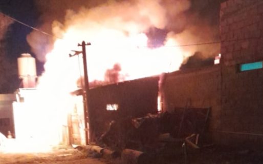 Olvidó una hornalla encendida y prendió fuego un galpón