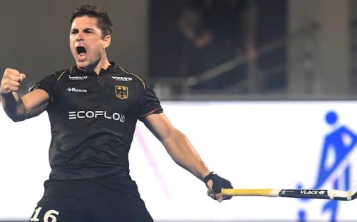 El alocado festejo de Gonzalo Peillat tras el gol que les hizo a Los Leones con la camiseta de Alemania