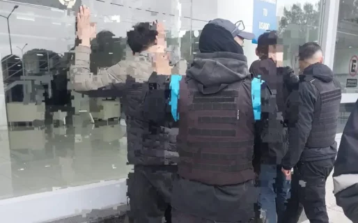 Dos menores rompieron el vidrio de un auto para robar una cartera